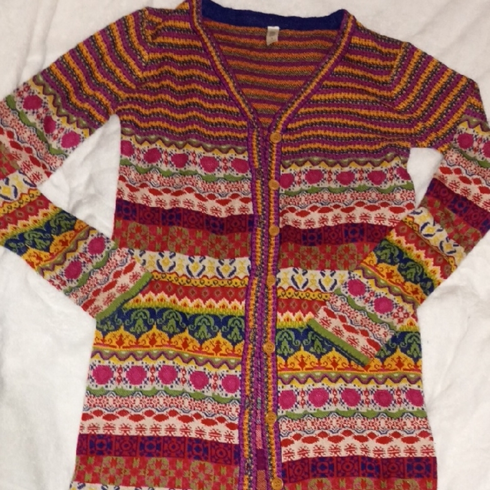 Vibrant Multicolor Women's Cardigan